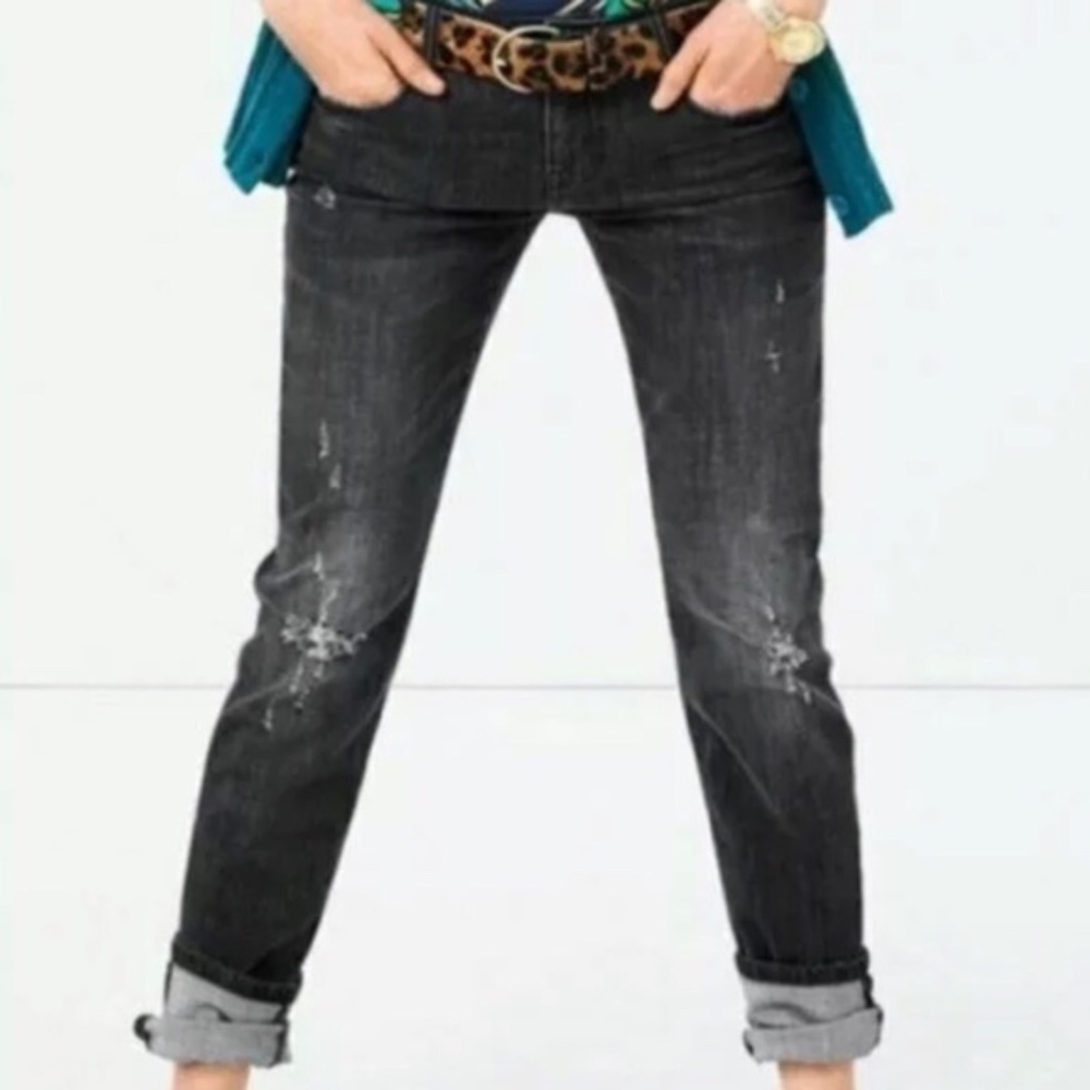 Cabi Slim Boyfriend Shadow Wash Black Jean size 00